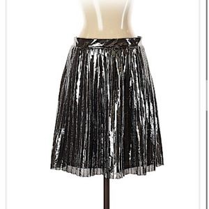 Bebe Silver Skirt